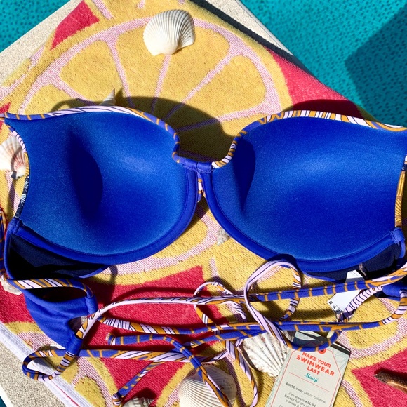 Maaji Floral Hidden Lagoon Underwire Bikini Top XL - Picture 5 of 8